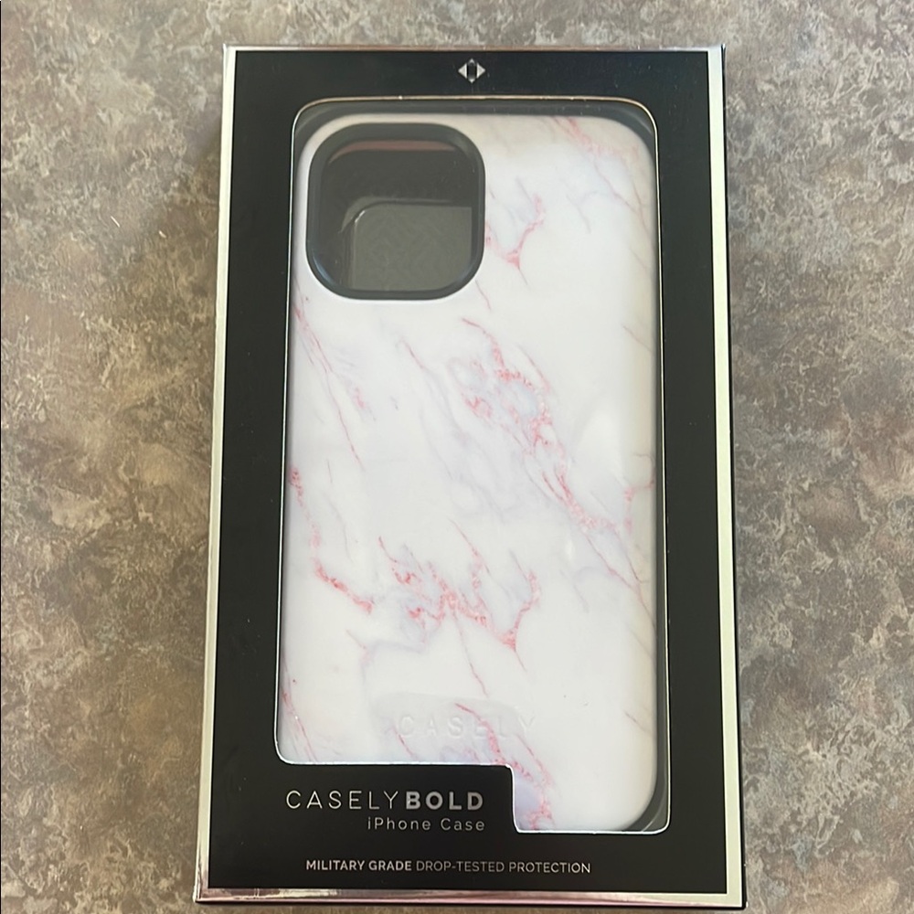 Bold iPhone Case - White Marble NEW in Box- IPhone 12 Pro Max